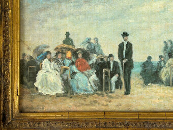 William Merritt Chase - starožitný signovaný obraz z roku 18 - 11
