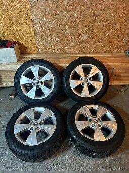 ALU Kola ŠKODA 5x112 R16 VELORUM Zimní Pneu 205/55/16 - 11