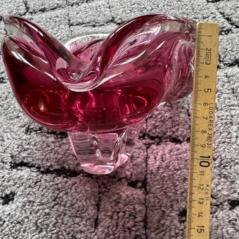 RETRO popelník Hospodka Chřibská - růžový - 11