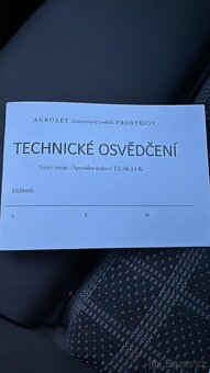 Tz4k14 malotraktor  Technické osvědčení - 11
