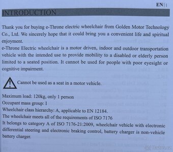 Prodám levně elektrický invalidní vozík - 11