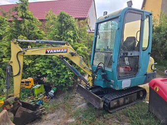 Minibagr Yanmar B15 vaha 1.7T 2x lžíce svahovka 4000mth - 11