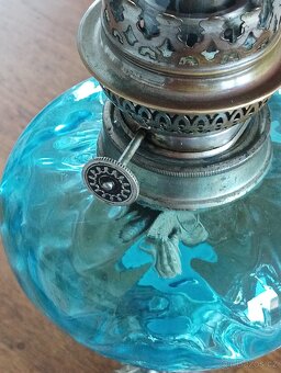 SECESNÍ STAROŽITNÁ PETROLEJKA GAUDARD,FRANCE1900–ART NOUVEAU - 11