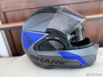 Odklápěcí přilba včetne intercomu Shark EVO-GT Encke Mat - 11