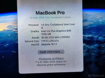 APPLE MacBook Pro 2019 13,3" retina,Intel-Core i5,touchbar, - 11