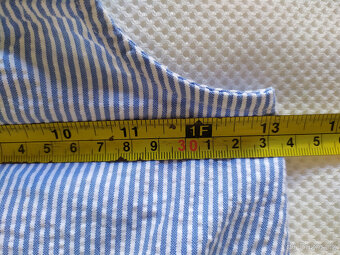 Nové pruhované top a šortky, H&M, vel. 128 - 11