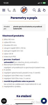 NOVÝ Pisoár s automat.splachováním + napájecí zdroj - 11