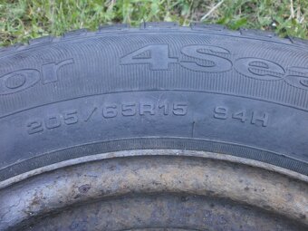 2xObutá celoroční kola GOOD YEAR 205/65 R15  2x 6,5MM - 11