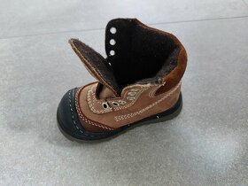 Nové dětské kožené kotníčkové zimní boty Pollino vel. 19 - 11
