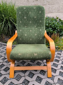 Moderní čalouněná pohupovací křesla - 2 kusy - 11