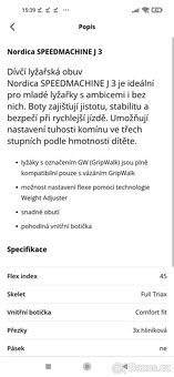 Lyže 130 cm+hůlky 105cm, lyžáky 25cm, vak,vak - 11