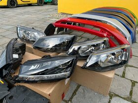 Fabia 3+facelift,kapoty,nárazníky,dveře,blatníky,světla.. - 11