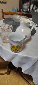 Retro dzbany a Mega porcelánový hrnek - 11