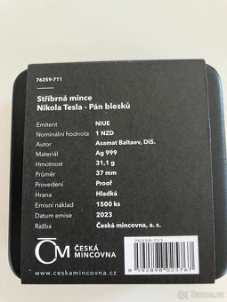Sada strieborných mincí NIKOLA TESLA - 11