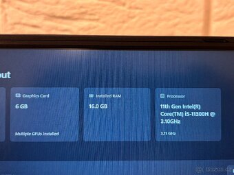 ASUS TUF F15 DASH NVIDIA RTX 3060 6GB INTEL CORE i5-11300H - 11