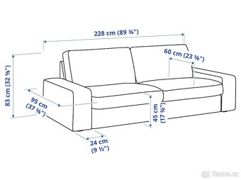 Pohovka IKEA KIVIK 3místná - 11