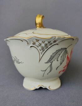 Vynikající porcelánová cukřenka/dóza Zeh Scherzer (1930 rok) - 11