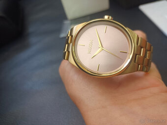 Dámské hodinky Nixon Idol Light Gold/Pink(zlaté hodinky) - 11
