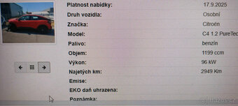 Citroën C4 III, 1.2vti, HNS, 96kw, automat, 2949km - 11