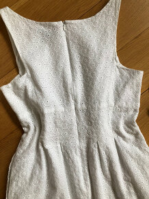 Bílé bavlněné krajkové šaty Ralph Lauren, vel. 38 - 11