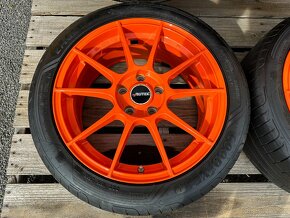 Alu kola 5x112 r17 AUTEC WIZARD + pneu 225/45/17  TOP STAV - 11