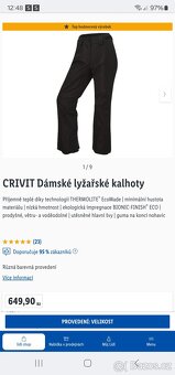 Vel.40 - NOVÉ DÁMSKÉ LYŽAŘSKÉ KALHOTY, PC 650 KČ - 11
