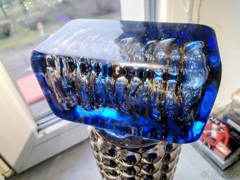 Váza Hutní sklo-František Vízner Škrdlovice vzor 6860/18 - 11