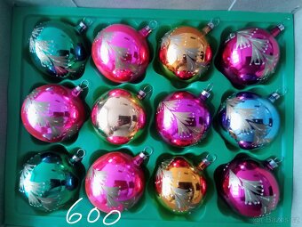 Staré, vánoční ozdoby -baňky-panáčci-korálkové, starožitné - 11