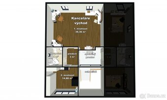 Pronájem kanceláří 60 m2 nebo 100 m2, Praha 6, Břevnov - 11