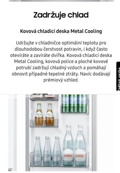 Prodám vestavěnou lednici s mrazákem Samsung - 11