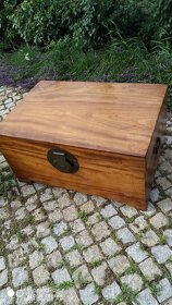 starožitné ,dřevěné - kafrové , úložné bedny - 11
