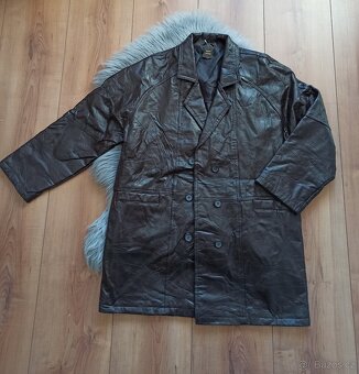 Nový kožený kabát XXL, pravá kůže - 11