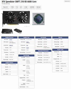 XFX SPEEDSTER SWIFT 210 RX6600 8GB - 11