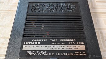 Kazetový magnetofon Hitachi TRQ-295R - 11