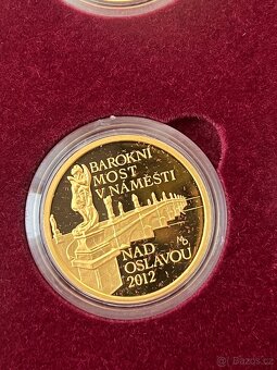 Zlato / sada zlatých mincí ČNB MPR Mosty proof - 11