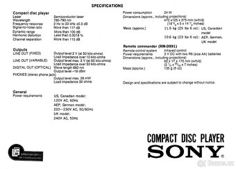 SONY CDP-X303ES Stereo CD Player +DO - 11
