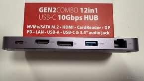 AXAGON HMC-12GM2, USB-C  hub, slot na m.2 ssd - 11