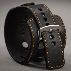 Kožený široký řemínek č.15 k hodinkám - 11
