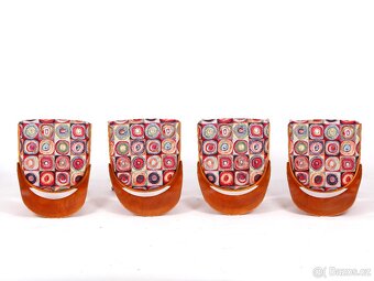 4x pohodlné jídelní židle TON po přečalounění. - 11