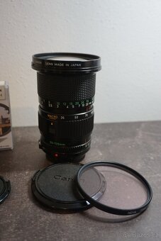 Analogový fotoaparát Canon AV-1 + 2 objektivy Canon FD - 11