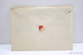 Secesní Obálka a Telegram - Praha - Teplice Šanov - 1938  - 11