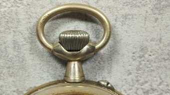Vellké 66 mm, 202 g těžké kapesni hodinky s LOKOMOTIVOU - 11