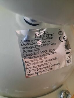 Madeira Stropní ventilátor se světlem 107cm Nový - 11