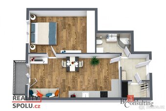 Prodej, byty/2+kk, 53.2 m2, Královské svahy, 35491 Lázně Kyn - 11