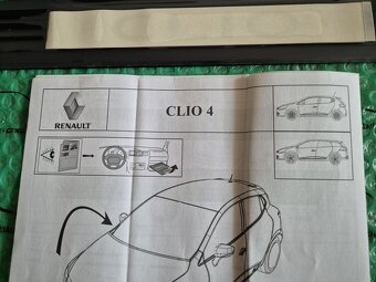 dekorativní ozdobné a ochranné lišty prahu Renault Clio 4 82 - 11