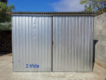 Plechová garáž 3x5m, 3x6, 4x5, 4x6, 6x5, 6x6, 2 třida, sklad - 11