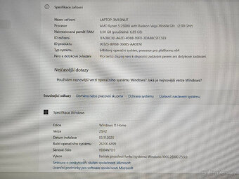 Notebook Lenovo IdeaPad 15.6 IPS, Ryzen 5, 8GB, 256GB - 11