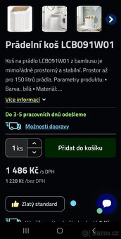 Nový bambusový koš na prádlo nebo hračky - 11