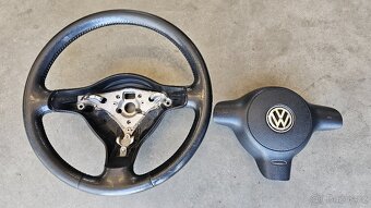 Tříramenný kožený volant včetně airbagu na VW Lupo - 11