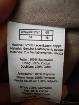 Pánská kožená bunda, velikost 58 - 11